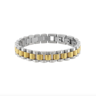 BRENDA GRANDS JEWELRY TWO TONE WATCH BAND