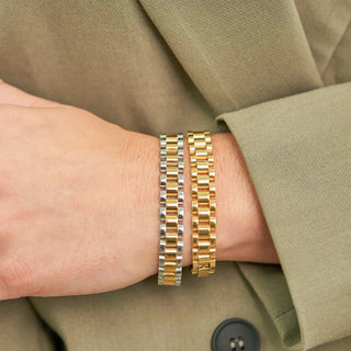 BRENDA GRANDS JEWELRY TWO TONE WATCH BAND