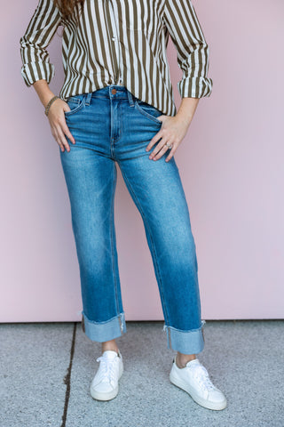 FLYING MONKEY ECLIPSE WIDE LEG JEAN