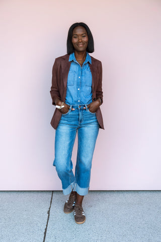 FLYING MONKEY ECLIPSE WIDE LEG JEAN