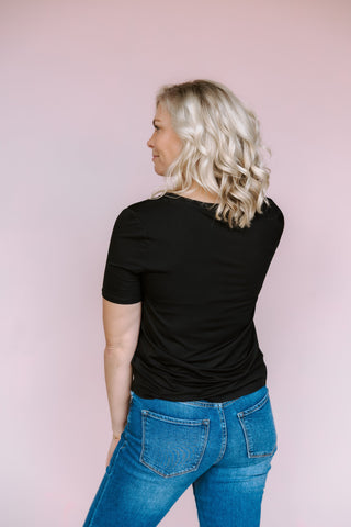GENTLE FAWN BLACK JAMIE TEE