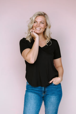 GENTLE FAWN BLACK JAMIE TEE