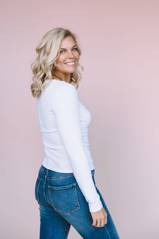 GENTLE FAWN WHITE INGRID TOP