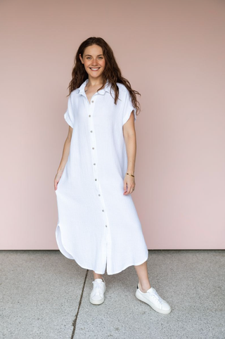 MILIO MILANO WHITE SHARON DRESS