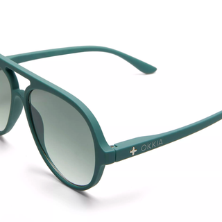 OKKIA ALESSIO GREEN SUNGLASSES