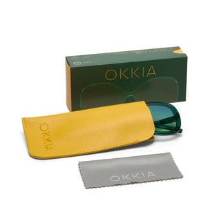 OKKIA ANNA TR GREEN SUNGLASSES