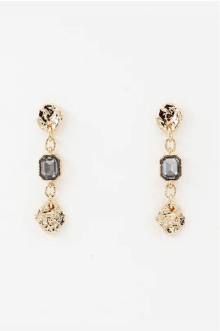WHAT'S HOT JEWELRY COIN DROP EARRINGS