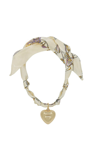 WHAT'S HOT JEWELRY HEART SCARF NECKLACE
