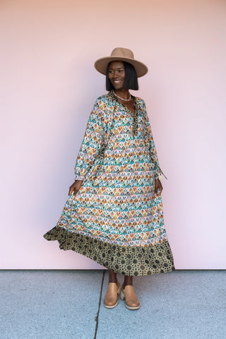 WINTON AND WAITS FRESCO FANS DRESS