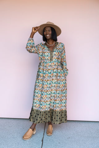 WINTON AND WAITS FRESCO FANS DRESS