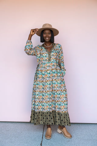 WINTON AND WAITS FRESCO FANS DRESS