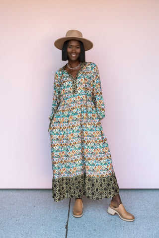 WINTON AND WAITS FRESCO FANS DRESS