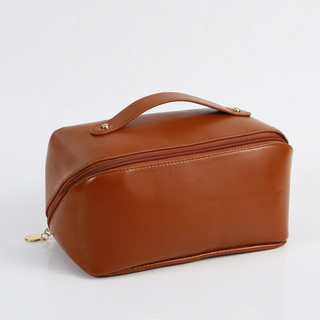 ACCITY BROWN COSMETIC BAG