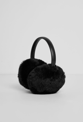 ALICE & WONDER BLACK FUR EARMUFFS