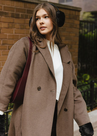 ALICE & WONDER BLACK FUR EARMUFFS