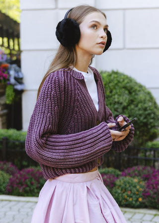 ALICE & WONDER BLACK FUR EARMUFFS