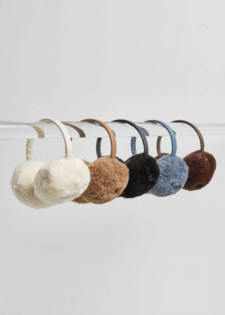 ALICE & WONDER BLACK FUR EARMUFFS