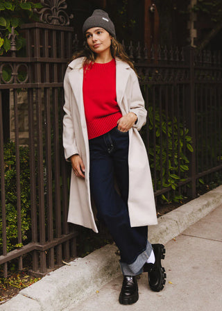 ALICE & WONDER CHARCOAL MAD HATTER BEANIE