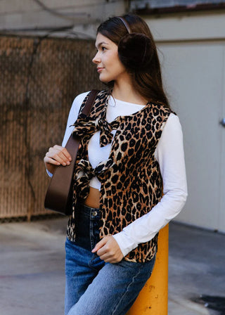 ALICE & WONDER CHOCOLATE FUR EARMUFFS