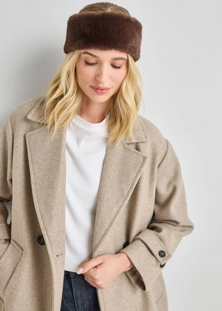 ALICE & WONDER CHOCOLATE FUR HEADBAND