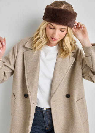 ALICE & WONDER CHOCOLATE FUR HEADBAND