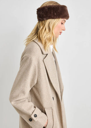 ALICE & WONDER CHOCOLATE FUR HEADBAND