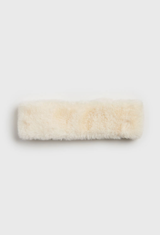 ALICE & WONDER IVORY FUR HEADBAND