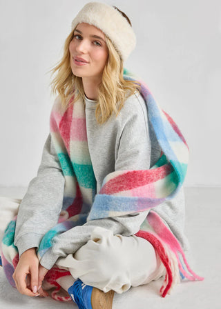 ALICE & WONDER IVORY FUR HEADBAND