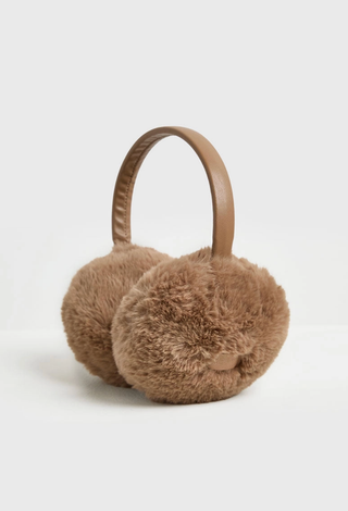 ALICE & WONDER TAUPE FUR EARMUFFS
