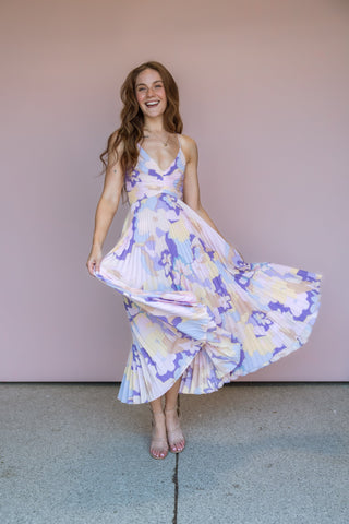ASTR THE LABEL PURPLE BLYTHE DRESS