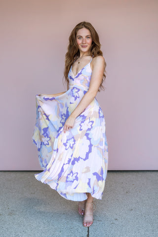 ASTR THE LABEL PURPLE BLYTHE DRESS