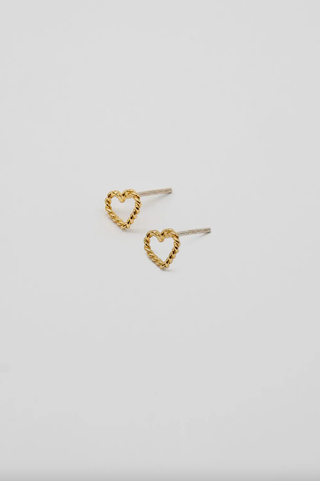 BRENDA GRANDS JEWELRY ASPEN HEART STUDS