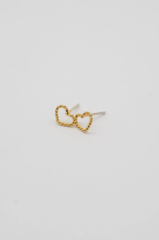 BRENDA GRANDS JEWELRY ASPEN HEART STUDS