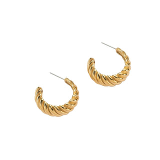 BRENDA GRANDS JEWELRY BIG BRAIDED HOOPS