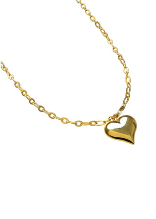 BRENDA GRANDS JEWELRY BIG PUFFY HEART NECKLACE