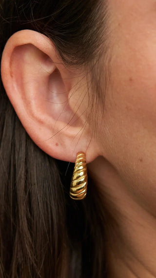 BRENDA GRANDS JEWELRY BRAIDED HOOPS