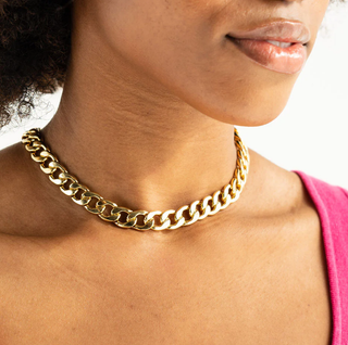 BRENDA GRANDS JEWELRY CHUNKY LINK NECKLACE