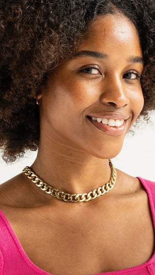 BRENDA GRANDS JEWELRY CHUNKY LINK NECKLACE