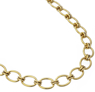 BRENDA GRANDS JEWELRY CHUNKY OVAL NECKLACE