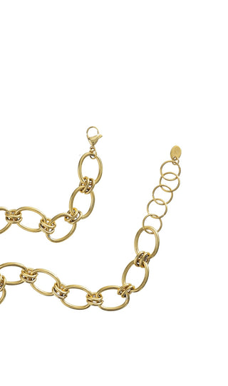 BRENDA GRANDS JEWELRY CHUNKY OVAL NECKLACE