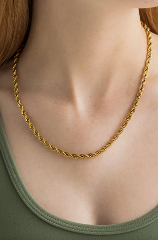 BRENDA GRANDS JEWELRY CHUNKY TWISTED NECKLACE