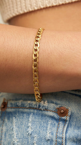 BRENDA GRANDS JEWELRY CURB CHAIN BRACELET