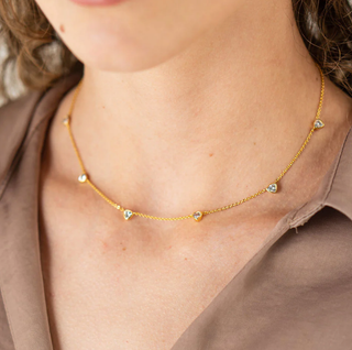 BRENDA GRANDS JEWELRY CZ DROP NECKLACE