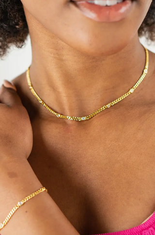 BRENDA GRANDS JEWELRY CZ I LOVE CHOKER