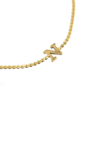 BRENDA GRANDS JEWELRY DAINTY INITIAL BRACELET