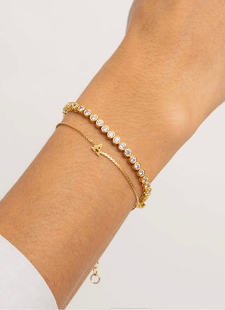 BRENDA GRANDS JEWELRY DAINTY INITIAL BRACELET