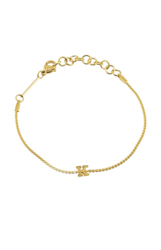 BRENDA GRANDS JEWELRY DAINTY INITIAL BRACELET