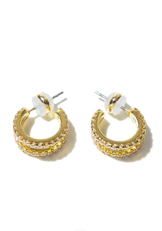 BRENDA GRANDS JEWELRY DOUBLE DIAMOND HOOPS