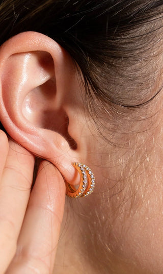 BRENDA GRANDS JEWELRY DOUBLE DIAMOND HOOPS