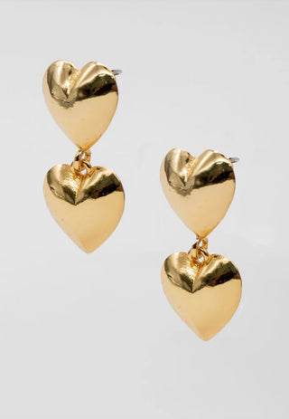 BRENDA GRANDS JEWELRY DOUBLE HEARTS EARRINGS